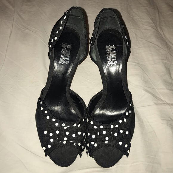 Jennifer Lopez // Poka Dot Peep Toe Pumps - Picture 2 of 5